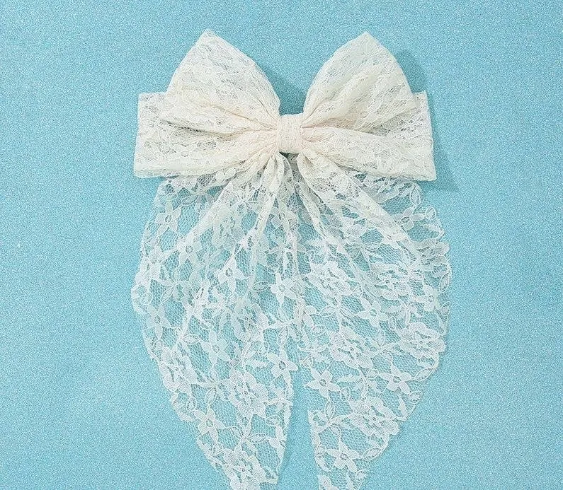 Lace Bow Hair Clip