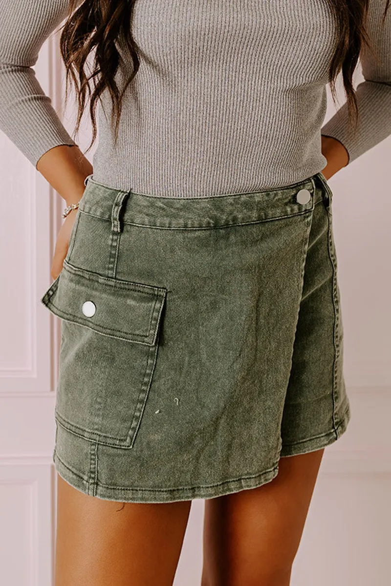 Simple High-End Split Design Women's Skirt Pants