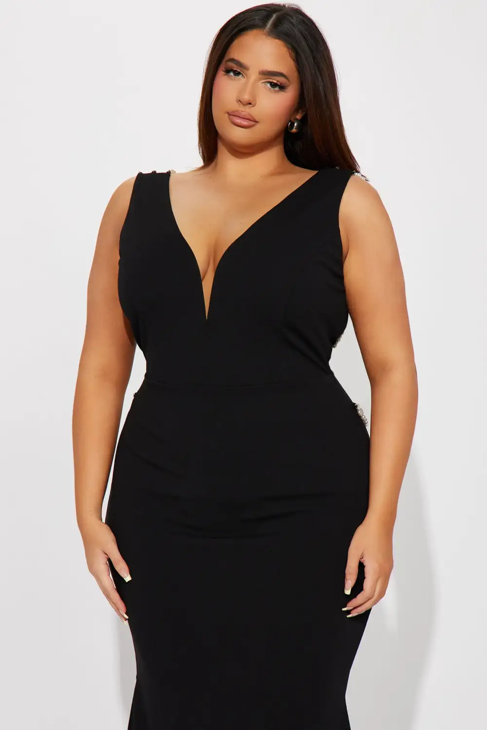 Perla Backless Gown - Black