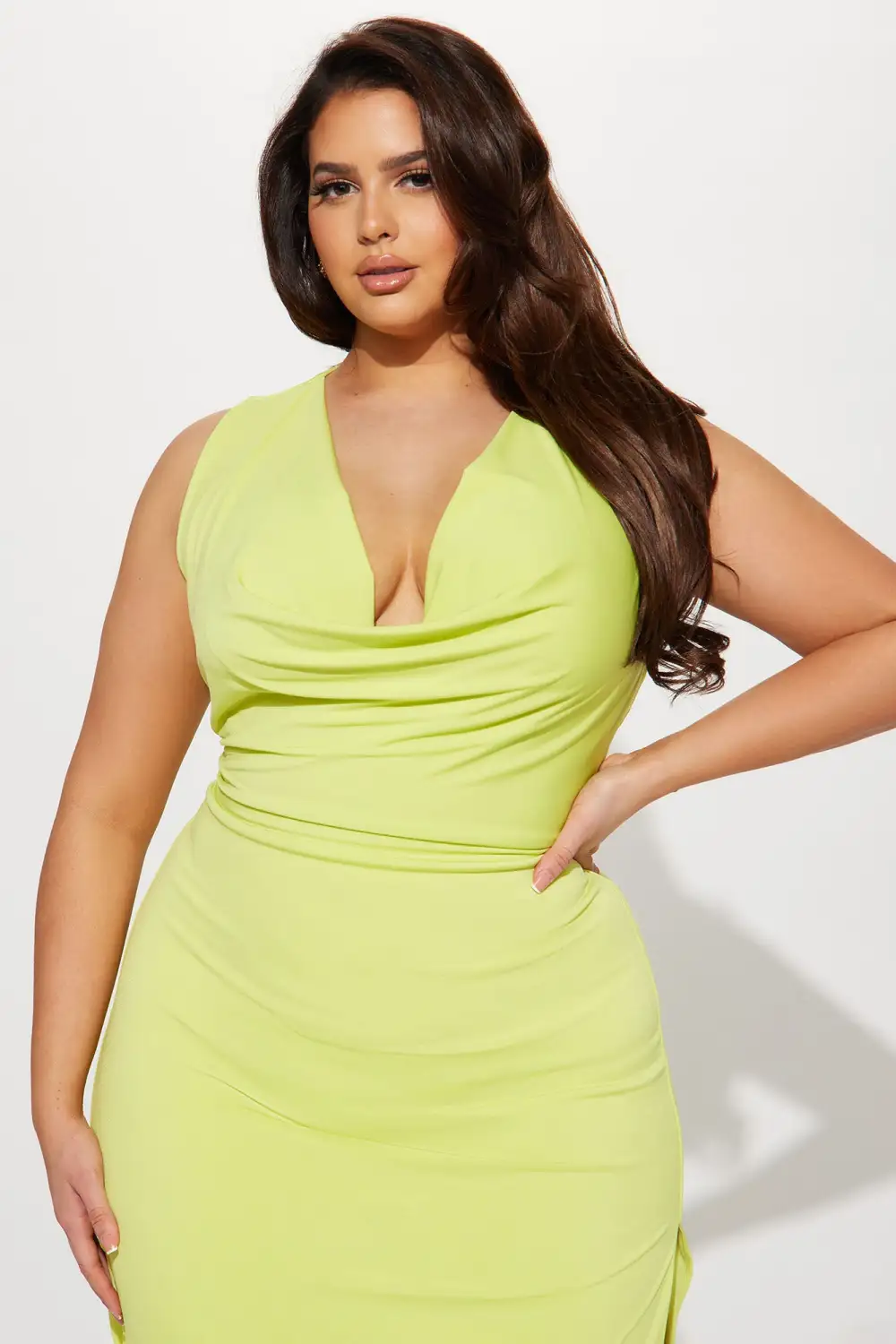 Chiara Maxi Dress - Lime