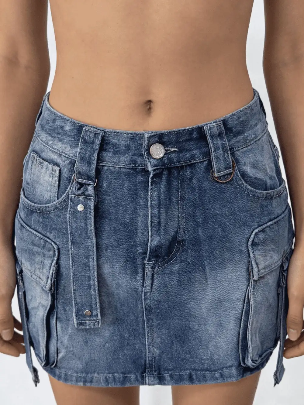 Denim Washed Skirt