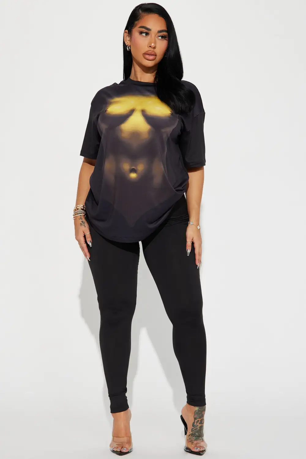Body Language Legging Set - Black/combo
