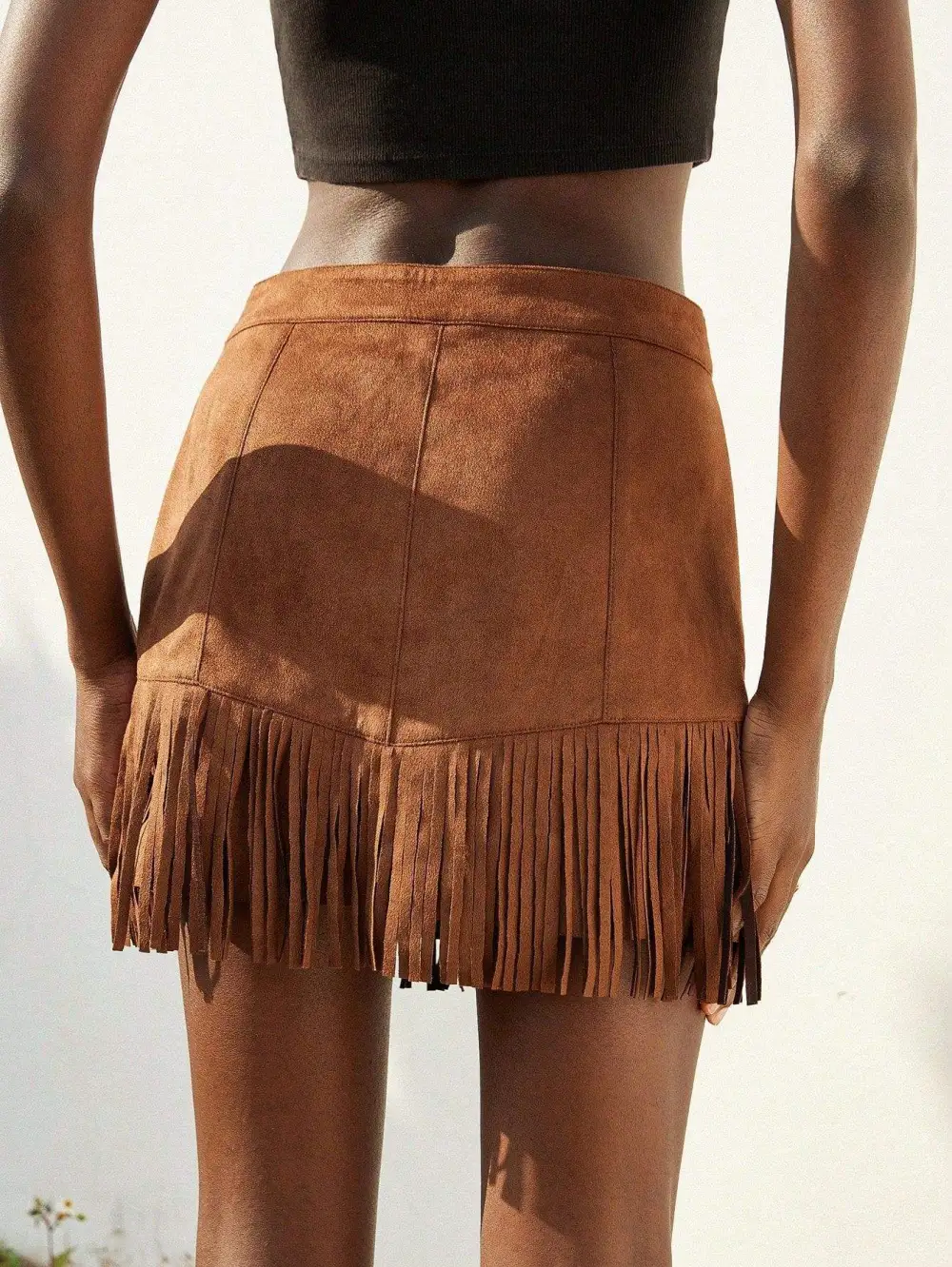 Premium Soft Suede A-Line Maxi Skirt