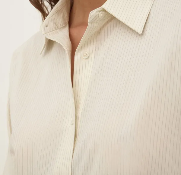 White Striped Cotton Shirt
