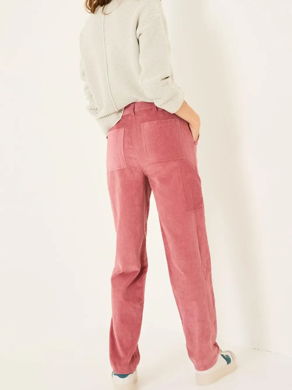 Chesil Blush Pink Cord Trousers