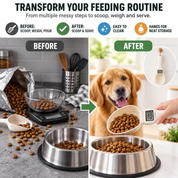 Pet Food Measuring Scoop with Scale for Home Use