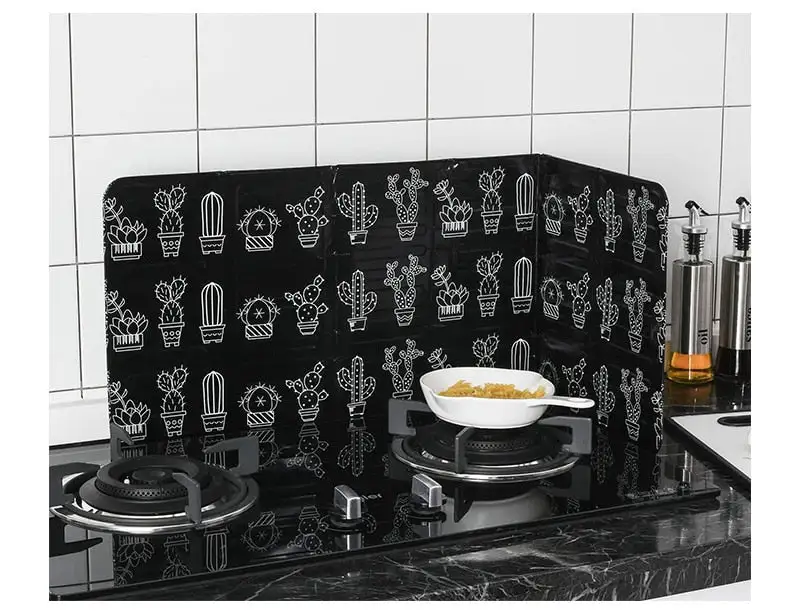 (Store Closing Sale) Aluminum Foldable Kitchen Gas Stove Baffle Plate