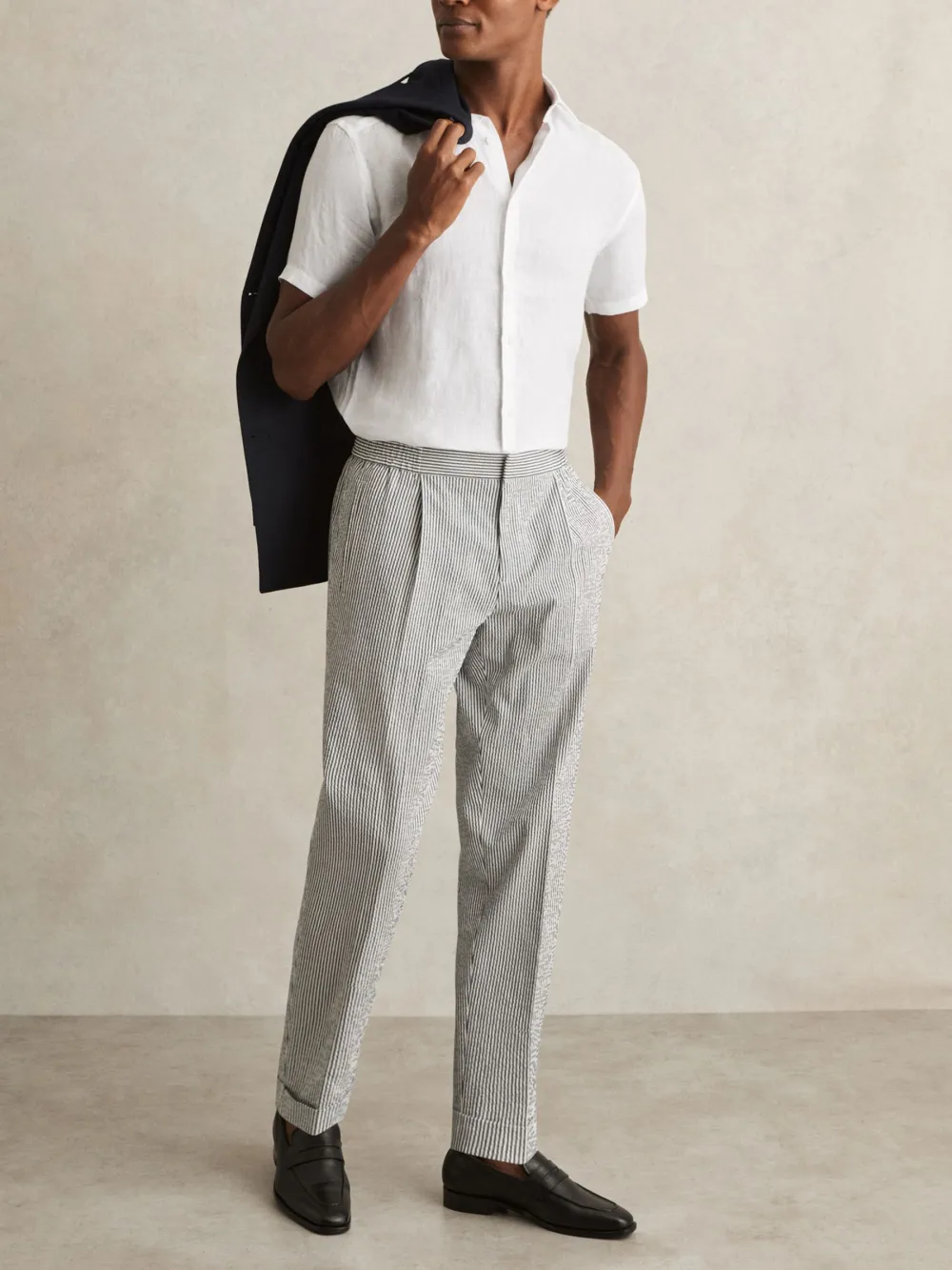 Loose Lapel Men's Casual Shirt