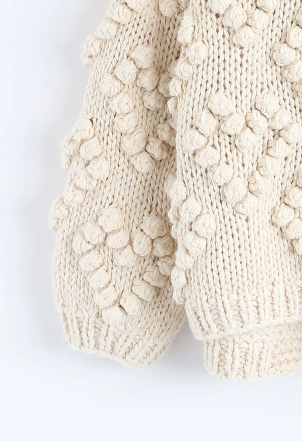 KNIT YOUR LOVE CARDIGAN IN IVORY