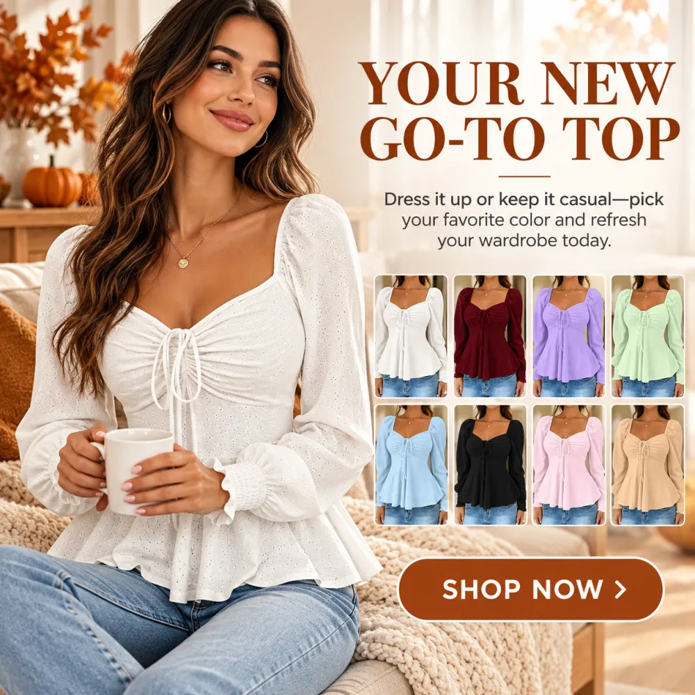 Women's V-Neck Ruched Drawstring Sexy Short Sleeve Solid Long Sleeve Top, European & American Style
