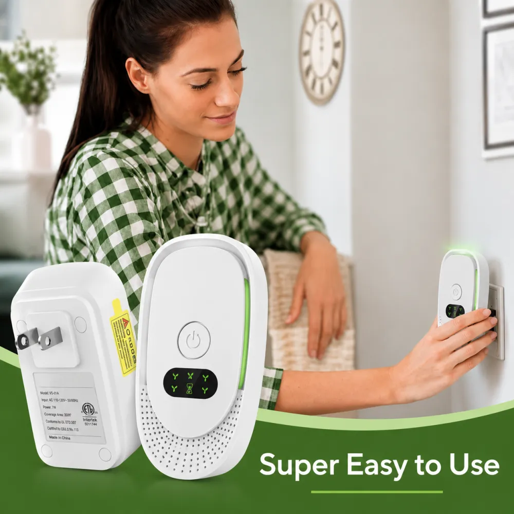 Hospital Grade Plug-In Air Ionizer For Fresher, Cleaner-Feeling Indoor Air