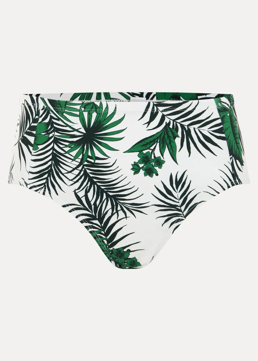 Casual Plant-Printed Tankini Bottoms