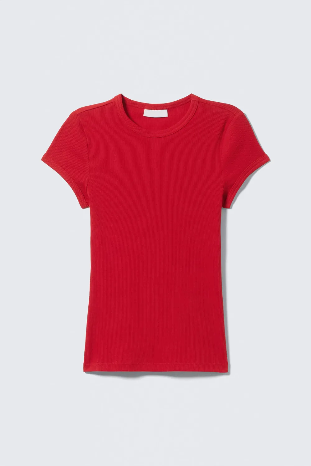 Ribbed Short Sleeve T-Shirt