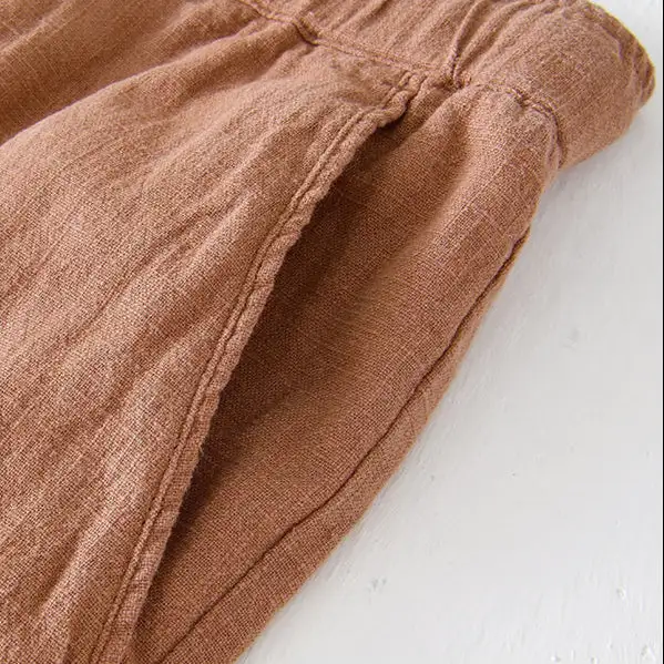 Men's Linen Blend Drawstring Shorts