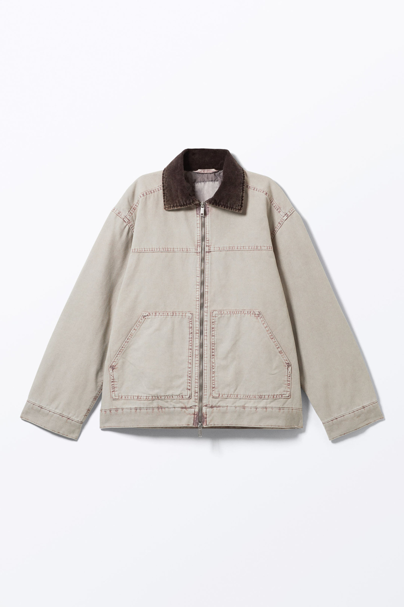 Zip Up Drop Shoulder Jacket