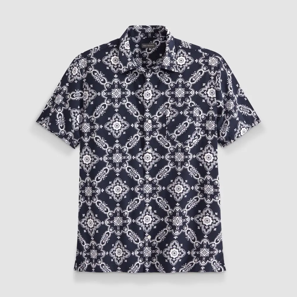 Casual Print Camp Collar Shirt