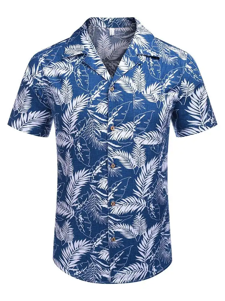 Soft Weave Cotton Linen Printed Shirt