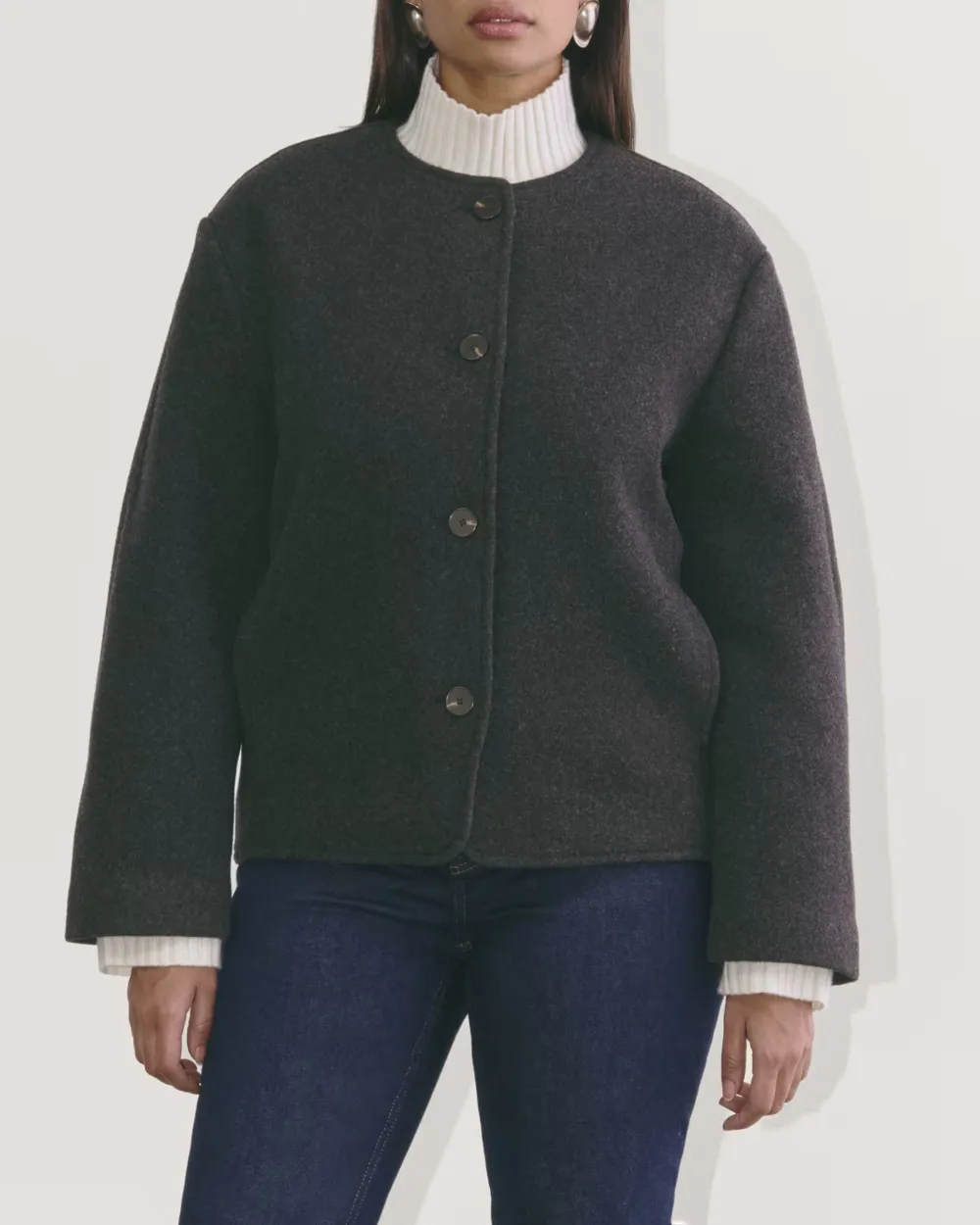The Cocoon Coat In Wool