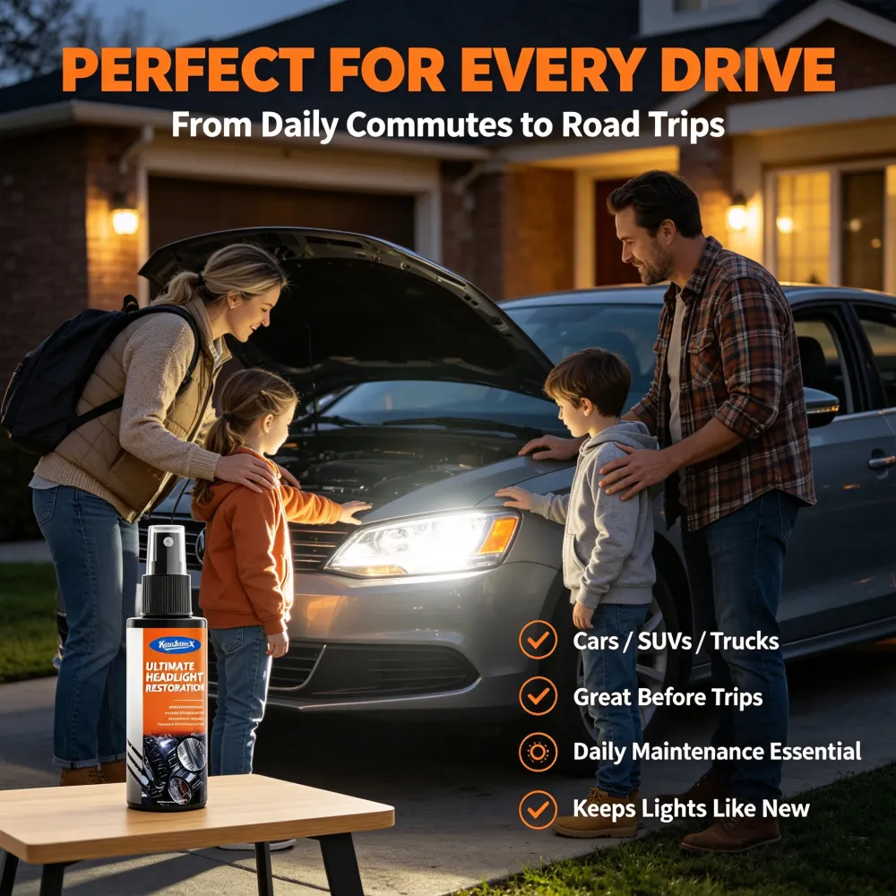 🔥Professional Headlight Restoration Spray Kit