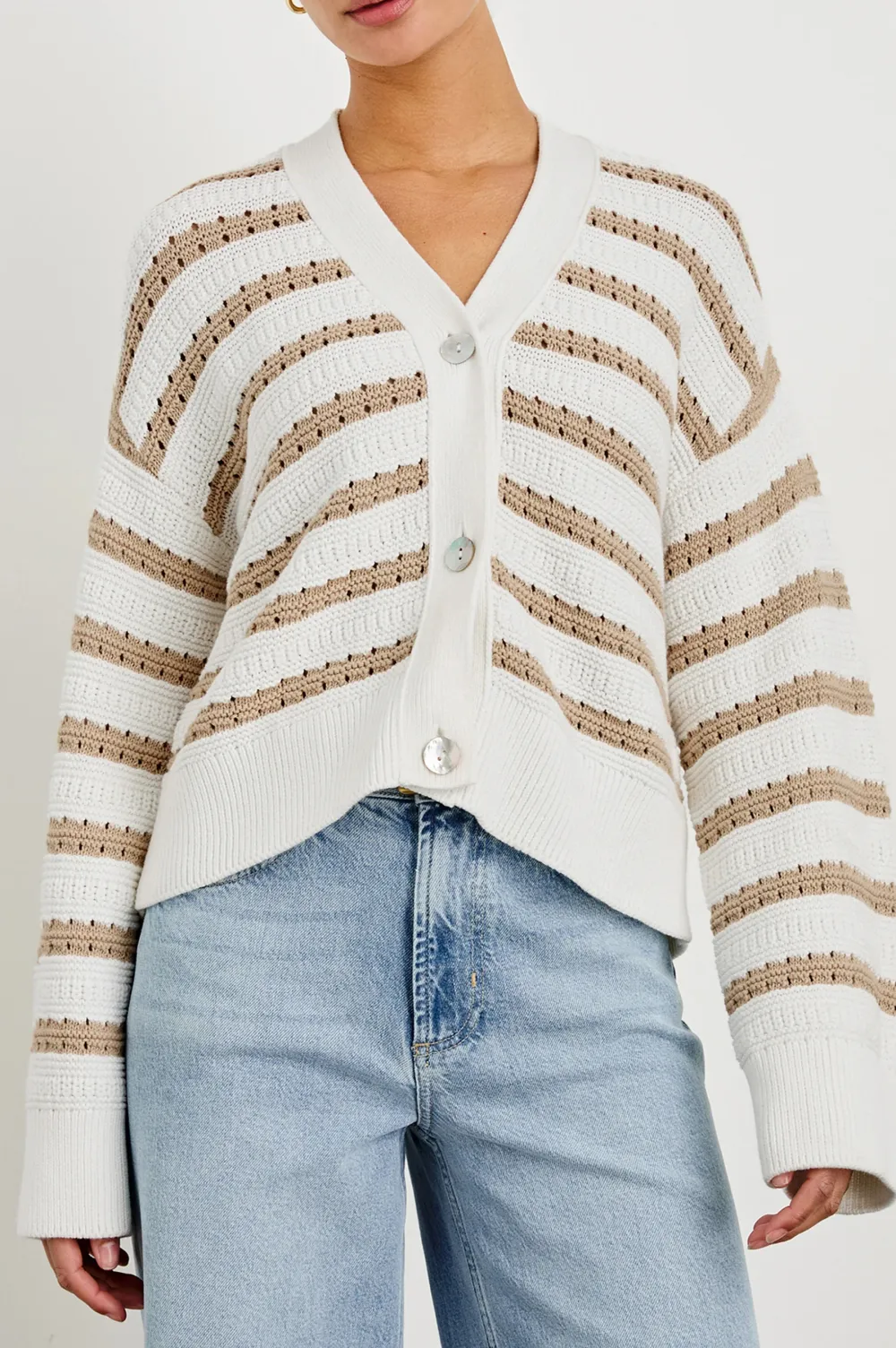 Classic Style College-Style Cardigan Sweater
