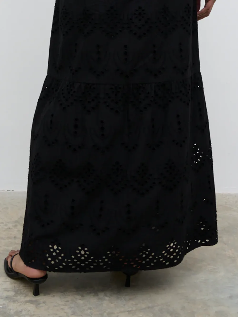 Broderie Maxi Skirt