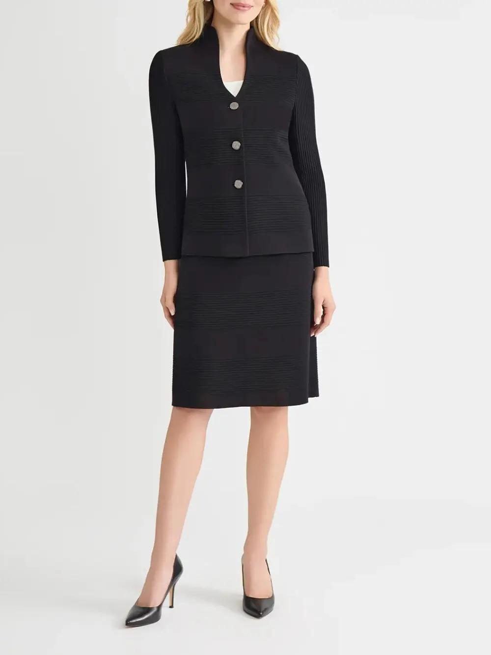 Modified Mandarin Neck Slim Fit Jacket