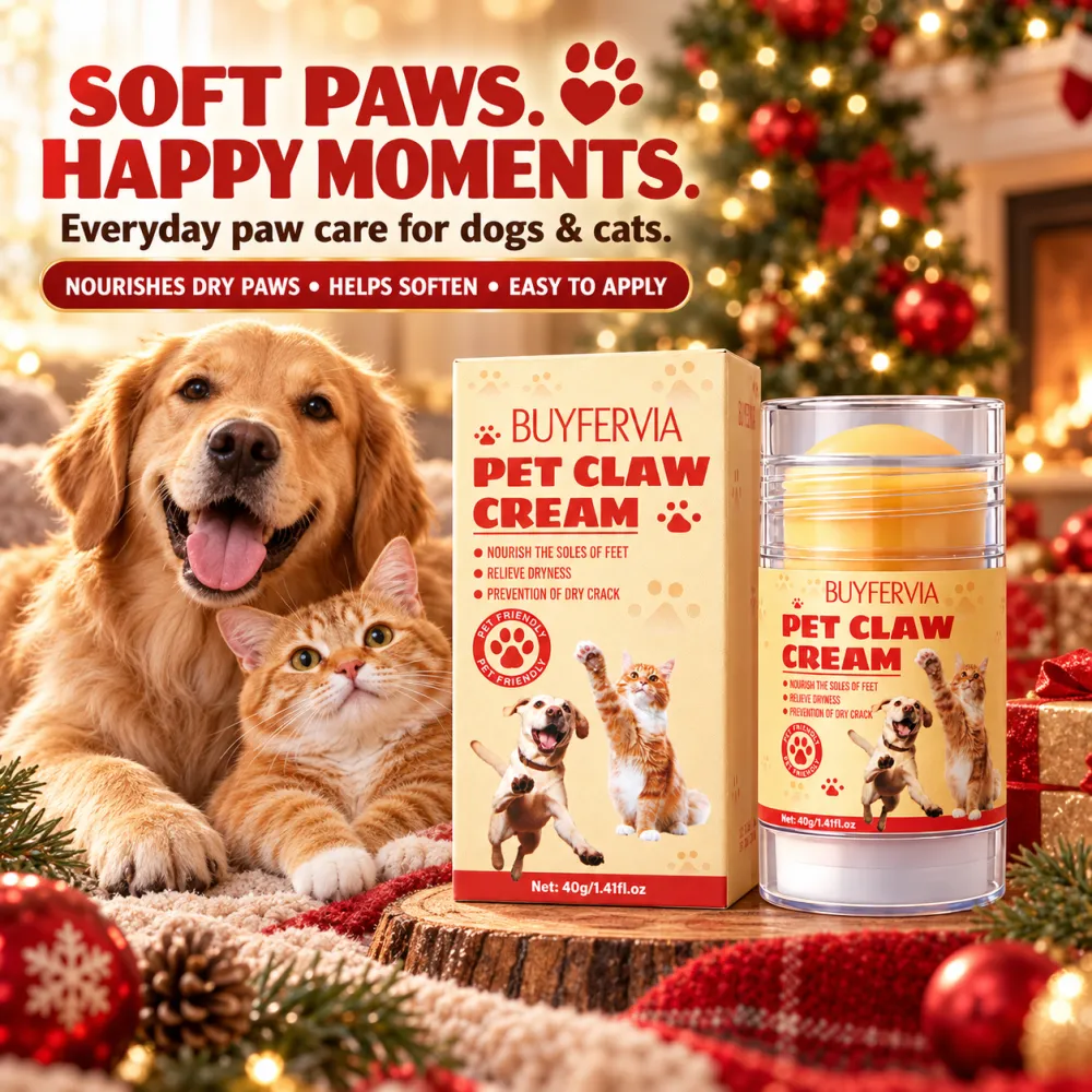 BUYFERVIA Pet Paw Balm, 1 Pack, Gentle Care, Pet Paw Moisturizer, Pet Paw Cream, Dog & Cat Grooming Supplies, Dog & Cat Accessories