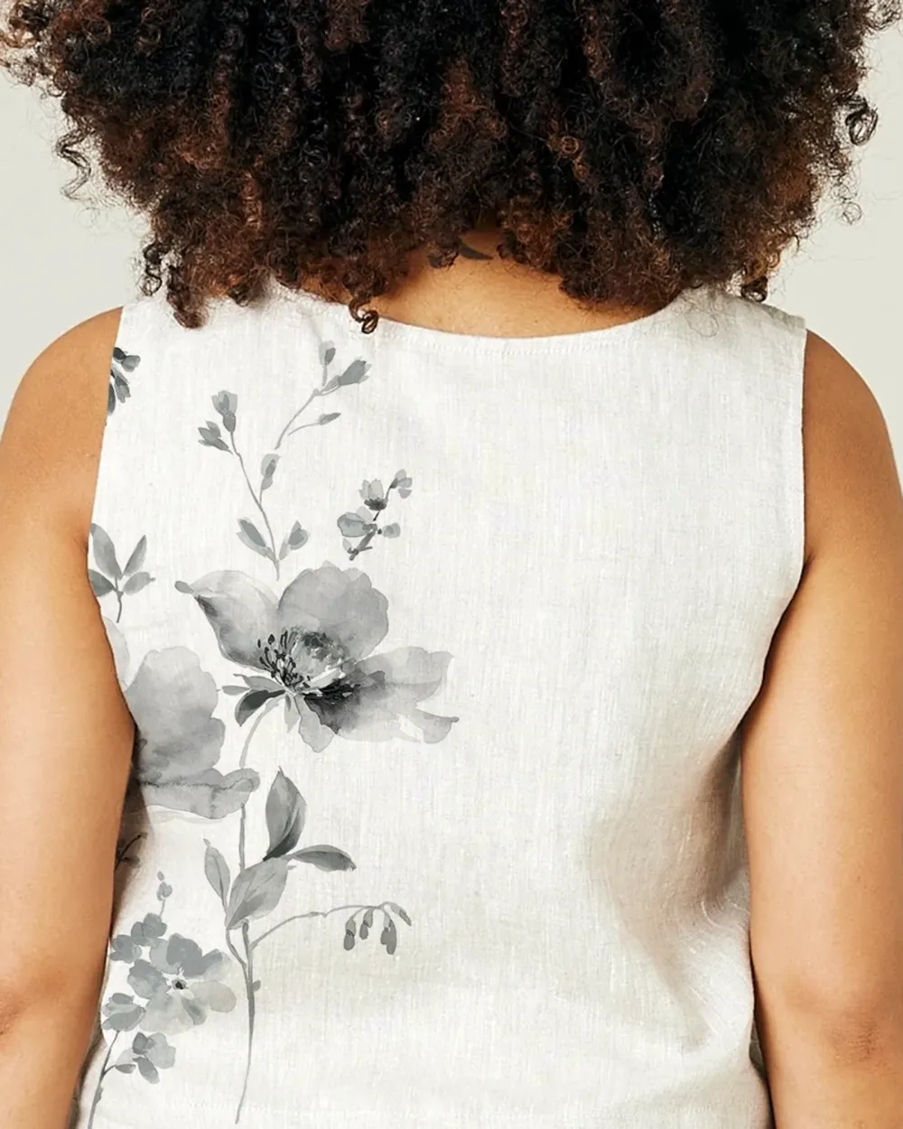 NATURAL LINEN TOP