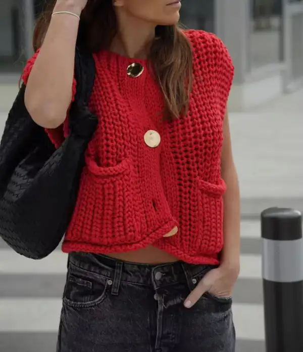 Chunky knit Vest