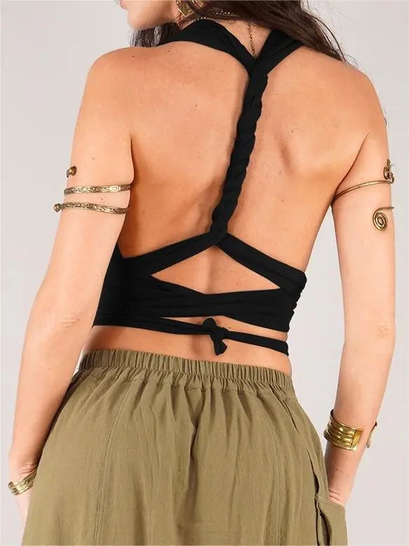 Halter Crop Top Bra