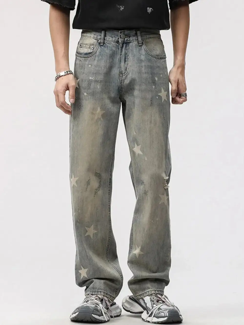 Star Wide Leg Jeans