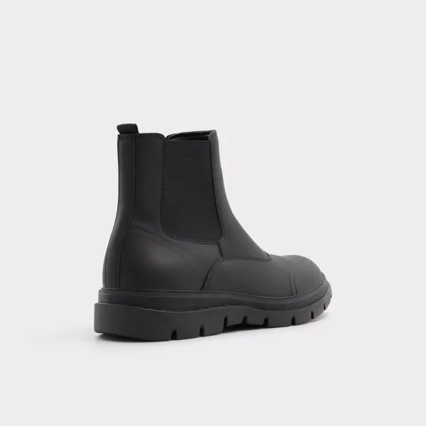 Black Classic Chelsea Slip-On Boots for Men