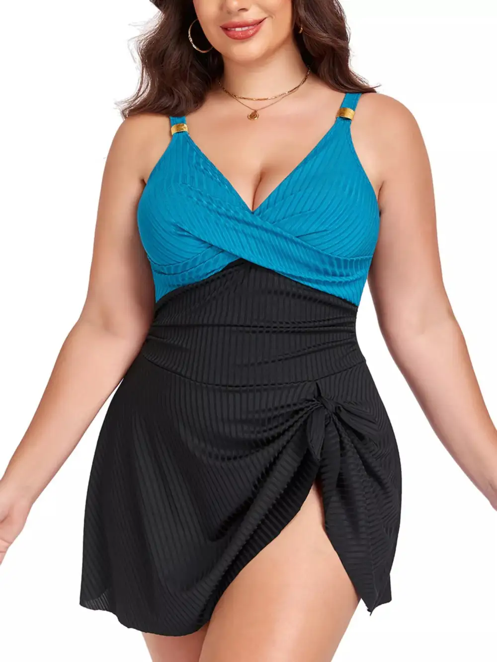 Island Ruched Swim Dress