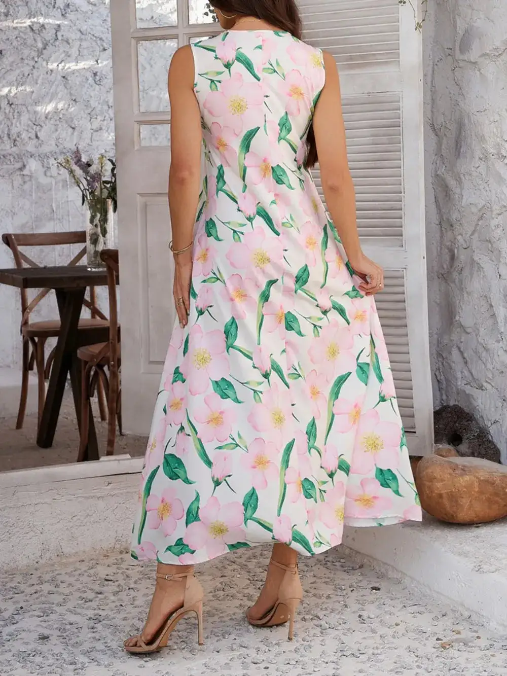 Relaxed Soft Maxi Printed Dress