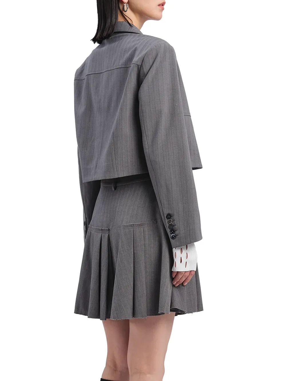 Cropped Short Suit Jacket