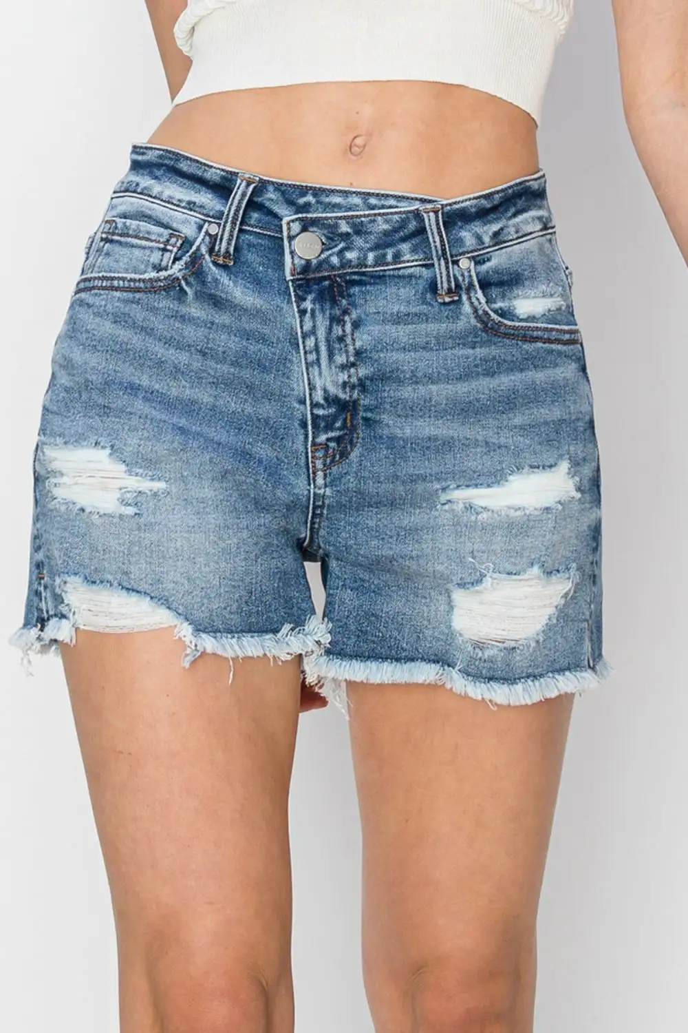 Lounge Frayed Hem Shorts