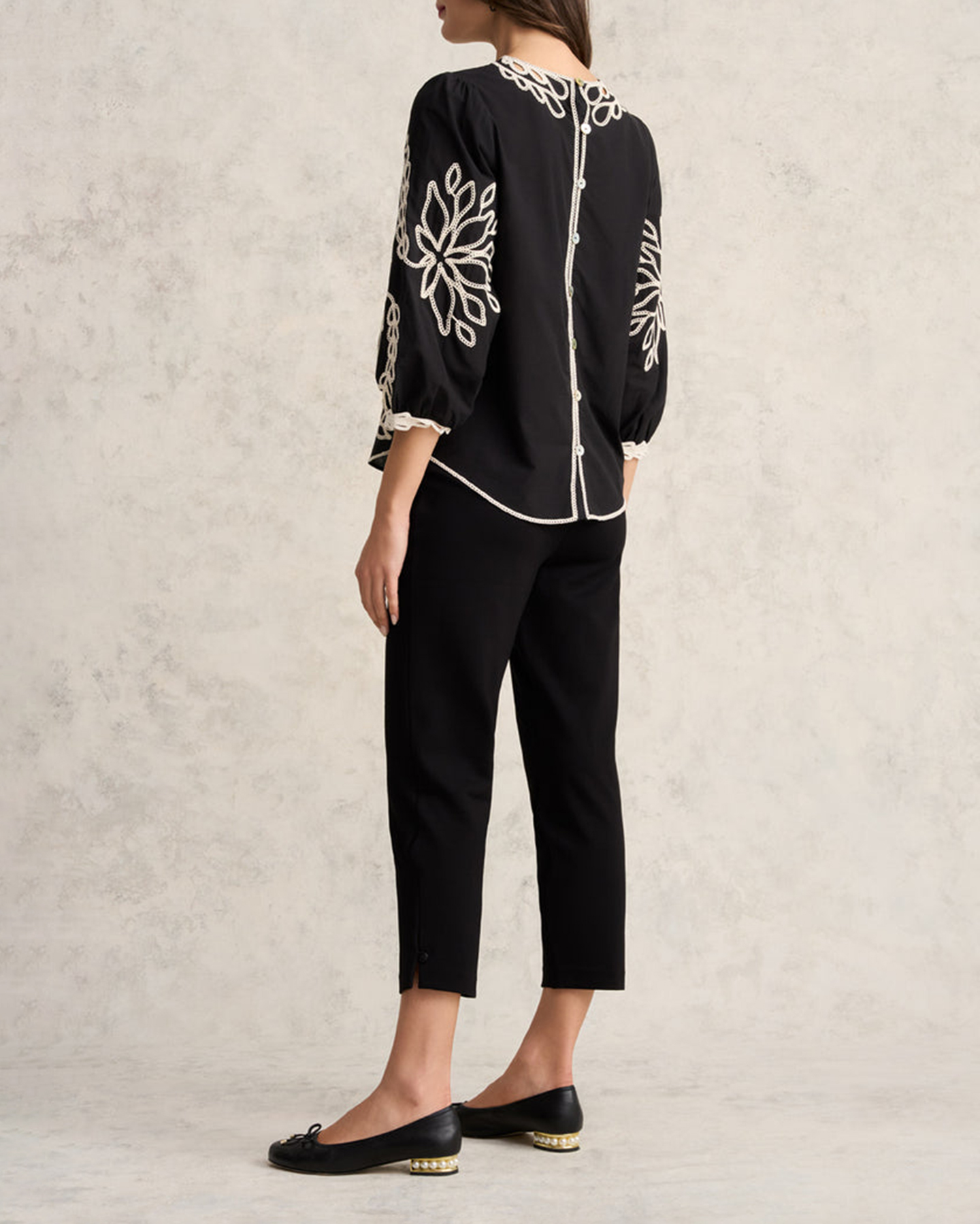 Embroidered Cotton Blouse