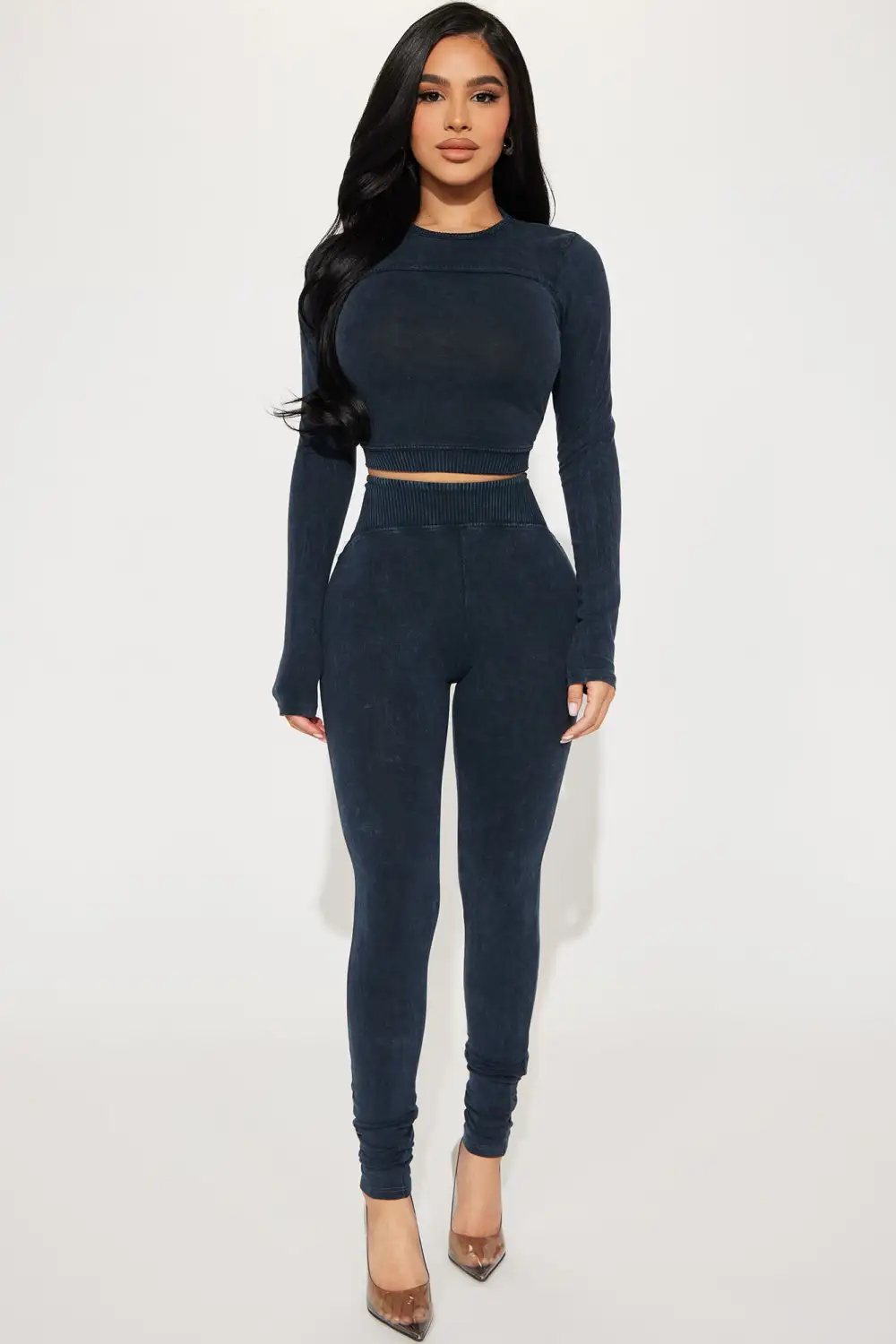 Always Invited Legging Set  - Navy