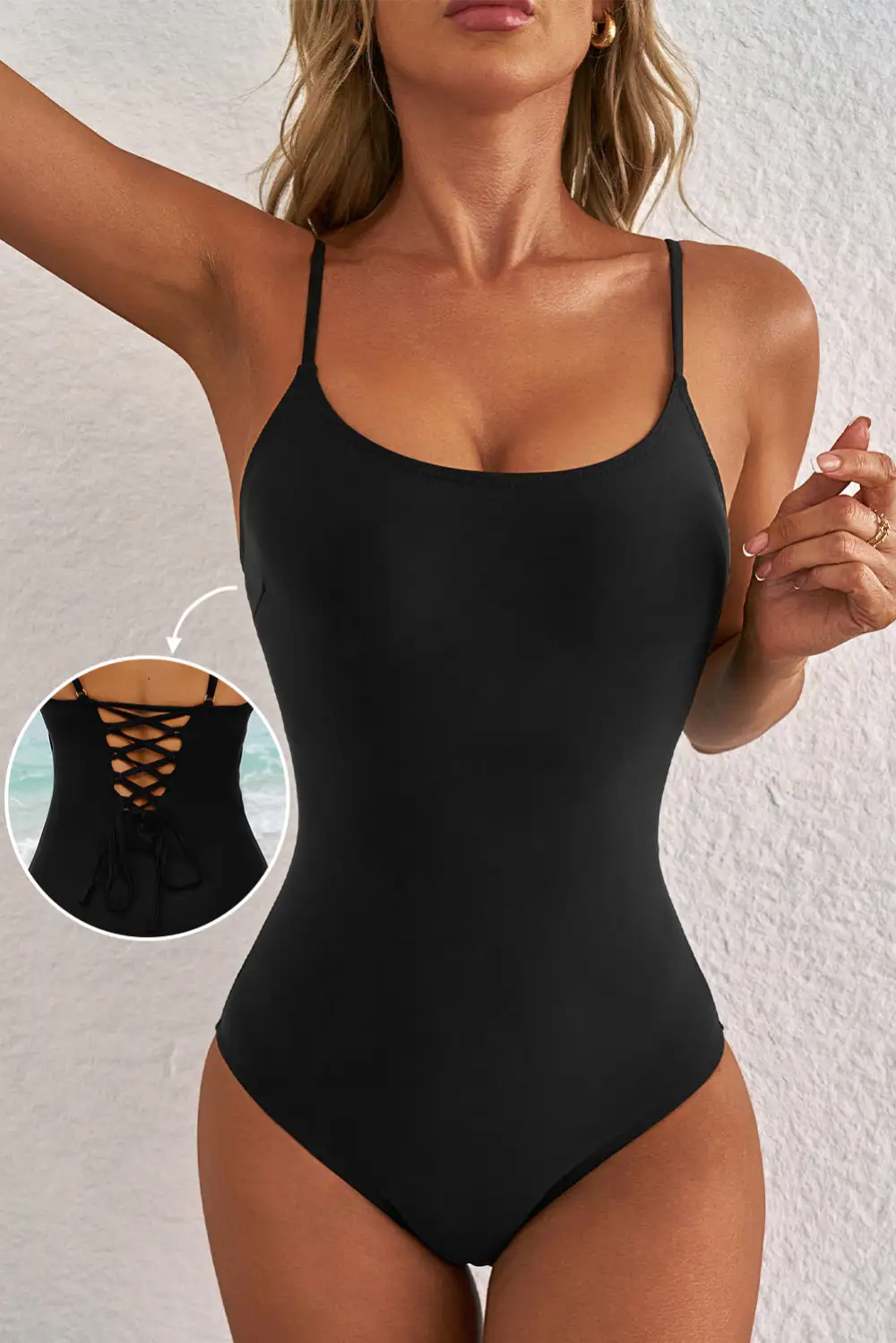Lace One Piece Swimsuit