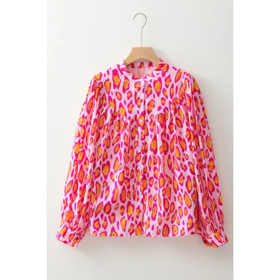 Cozy Leopard Button Up Button Up Shirt