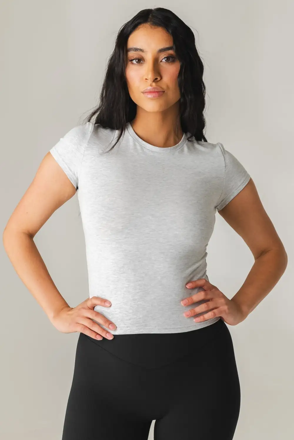 Vitality Basis Full Tee - Heather Grey