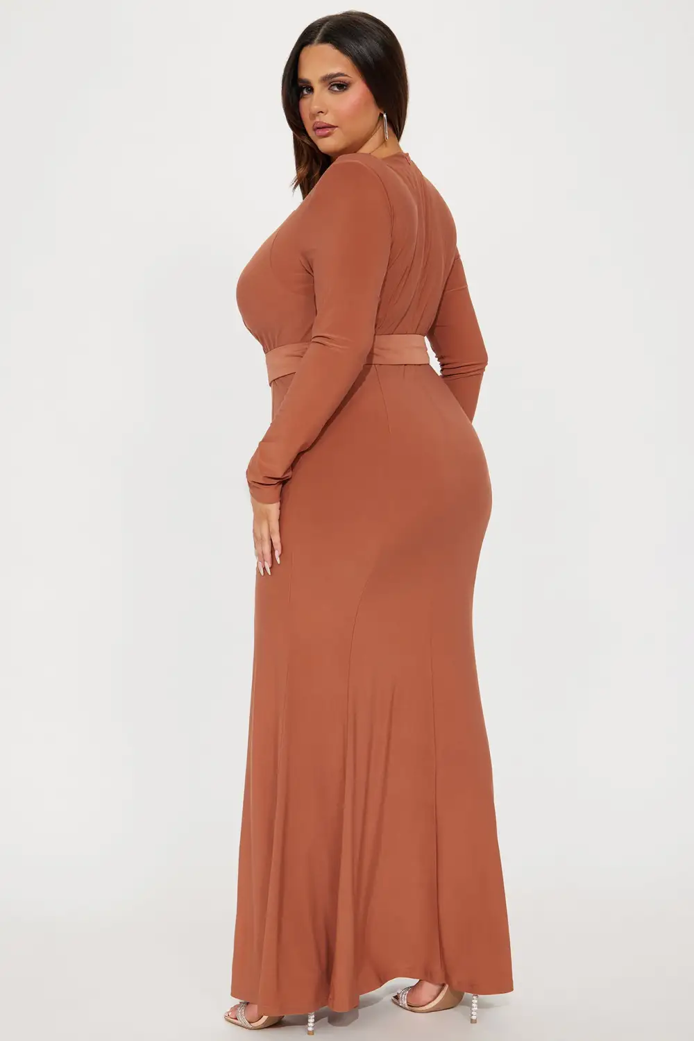 Emory Belted Maxi Dress - Camel