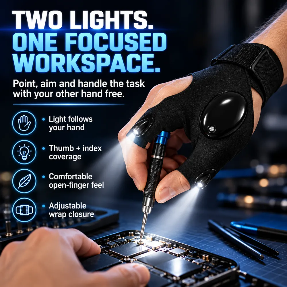 Outdoor Sports LED Gloves