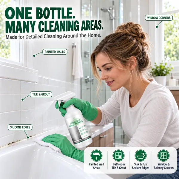 White Wall Tile Grout Mold Remover Spray