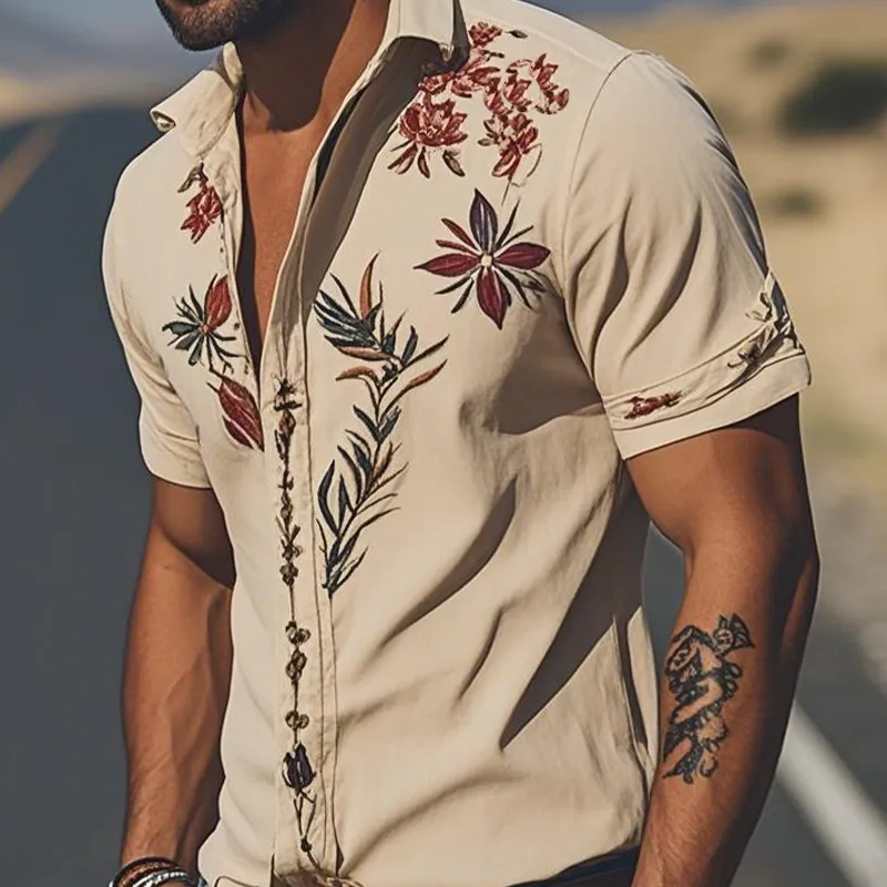 Relaxed Button Suede Shirt