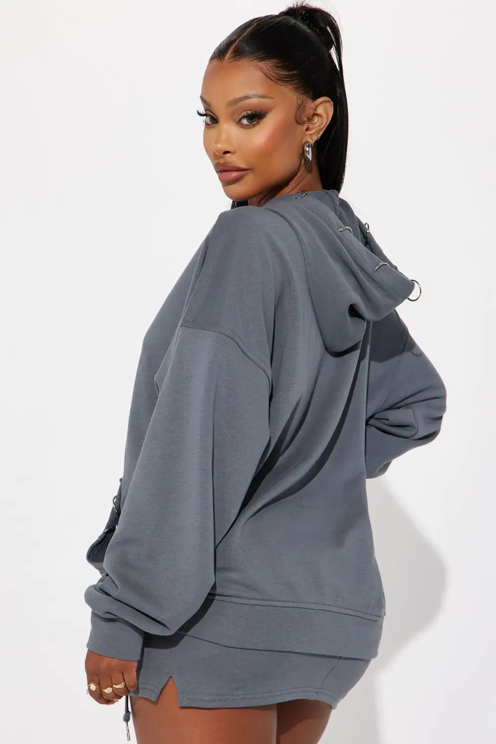Meeks Skirt Set - Grey