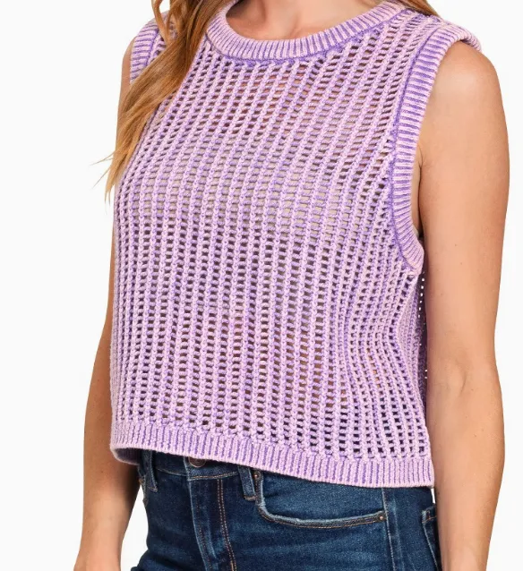 Fishnet Vest Sweater
