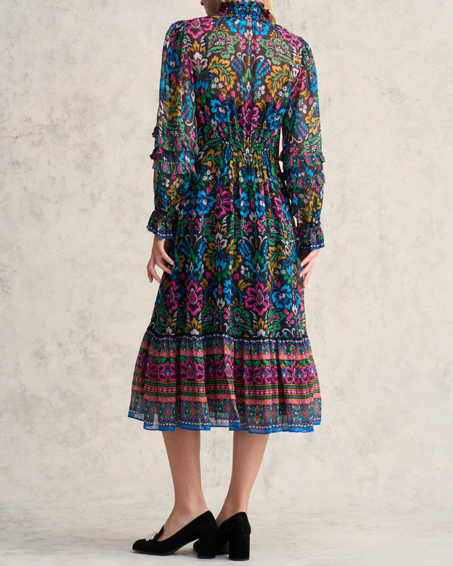 Printed Midi Dress