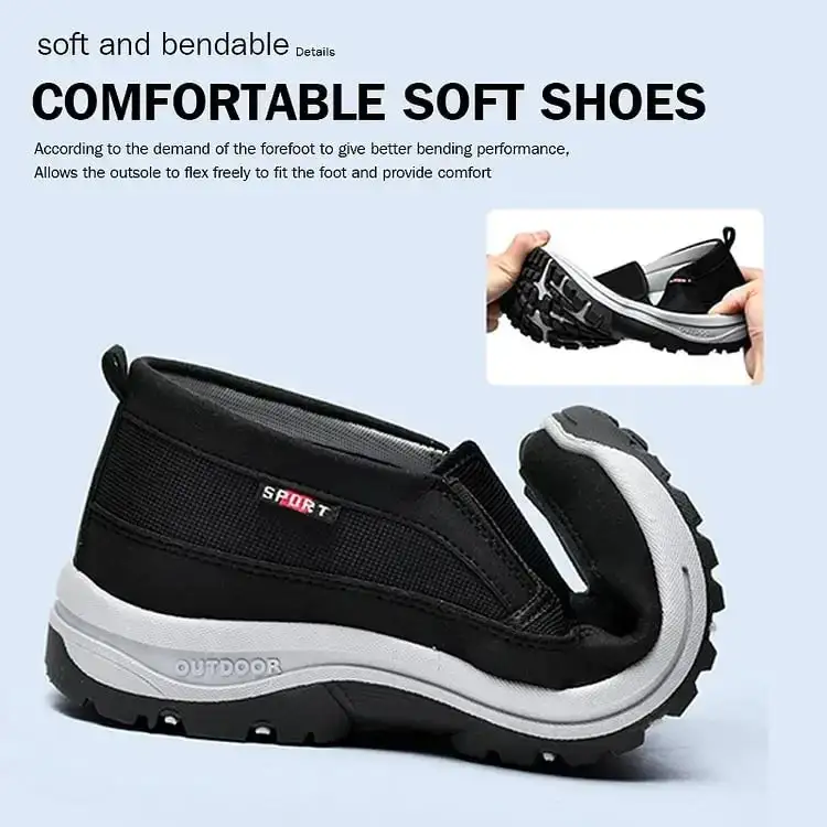 Plus Size Casual Sneakers US 15 Slip-On Walking Shoes Men Breathable Mesh Lightweight Athletic Shoes for Cross-Border Export