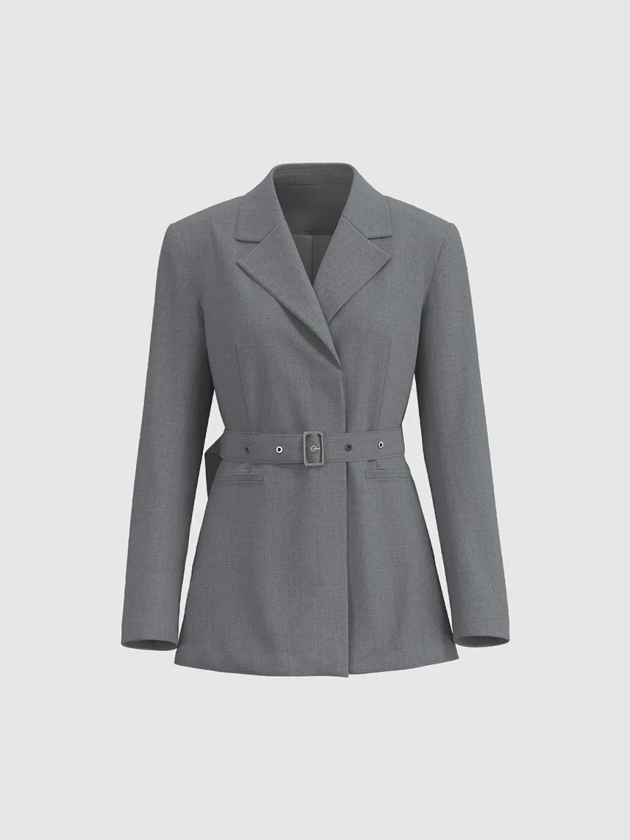 Lady's Corset Suit With A Long British Style Coat